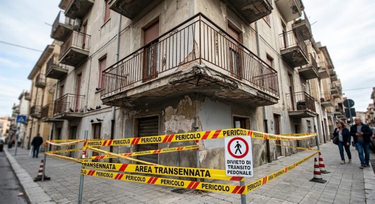 Pericolo dal balcone aggettante: il proprietario deve mettere in sicurezza subito, anche se tutto il caseggiato è in cattive condizioni