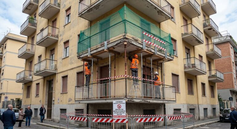 Il condominio può ottenere la messa in sicurezza urgente dei balconi privati pericolanti